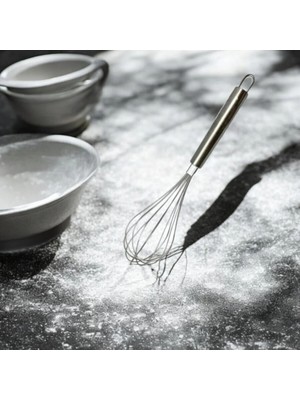 Mikasso Paslanmaz Çelik Tel Çırpıcı Hem Evde Hem Profesyonel Mutfaklarda Tel Çırpıcı Paslanmaz Çelik