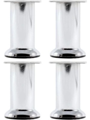 Mikasso 15 cm 50'lik Asena Tablalı Baza Koltuk Kanepe Dolap Ayağı (4 Adet) Gri