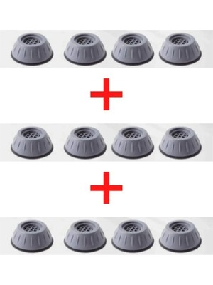 Mikasso Beyaz Eşya Altlığı Ayağı 12 Adet Çamaşır Bulaşık Makinası Buzdolabı Yükseltici ve Titreşim Önleyici