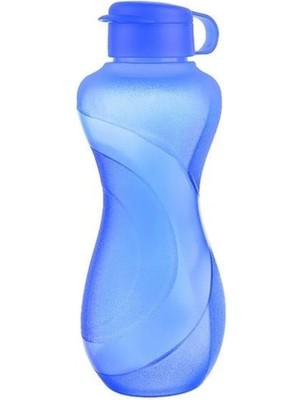 Mikasso Buffer® 2000ML Kapasiteli Sporcu Tipi Suluk Pratik El Matarası TP-487 Mavi Plastik
