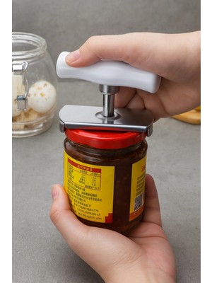 Mikasso Kavanoz Kapağı Açacağı – Ölçülü Uyarlanabilir Pratik Konserve ve Şişe Kapak Açıcı Çok Renkli