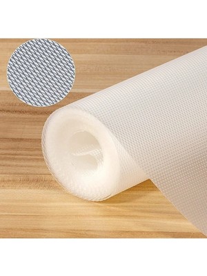 Mikasso 10 Metre Şeffaf Kaydırmaz Raf Dolap ve Çekmece Örtüsü Plastik Çok Renkli