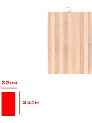 Mikasso /evmonı Kesım Panosu Bambu Ahsap 22*32 cm LV-2994/EVM-01-1989 Bambu Beyaz