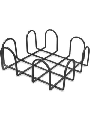 Mikasso Metal Siyah Ekmek Sepeti 21X8CM Metal Siyah
