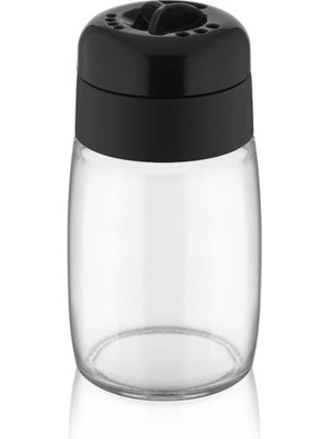 Mikasso 2 Adet Tuzluk Biberlik Baharatlık Qlux 3 Ayarlı Cam Baharatlık Düz Şeffaf Baharatlık Tuzluk C-00271