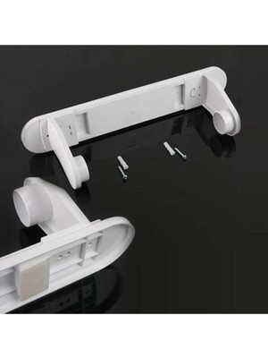 Mikasso Plastik Yapışkanlı Vidalı Yakamoz Kağıt Havluluk Siyah Plastik