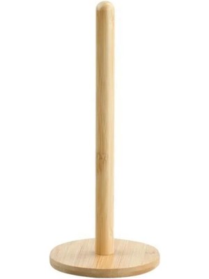 Mikasso Bambu Kağıt Havluluk Yuvarlak Taban Bej Bambu