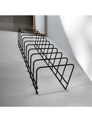 Mikasso 10 Bölmeli Kaliteli Metal Siyah Tabaklık Metal Siyah