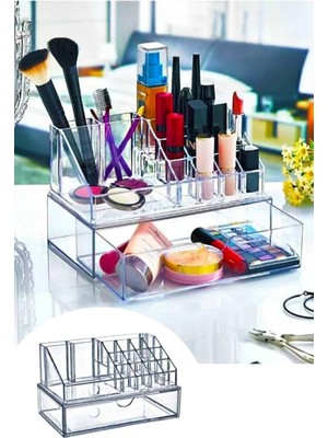 Mikasso Çekmeceli Makyaj Organizeri Plastik Çok Renkli