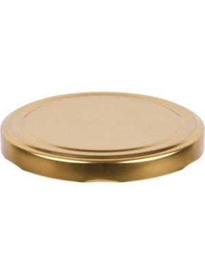 Mikasso Gold Kavanoz Kapağı (10 Adet) Cam Altın