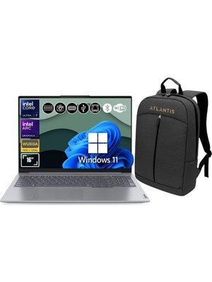 Lenovo Thinkbook 21MS008RTR ATL76 ULTRA7-155H 32GB Ram 512GB SSD Arc Graphics 16" W11PRO Notebook+Çanta