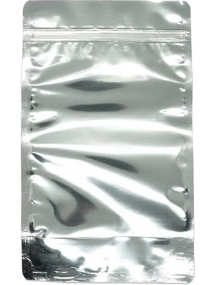 Mikasso Pencereli Metalize Kilitli Kese Kağıdı - 100 Gramlık - 11X18X7 Cm. - 20 Adetlik 1 Paket Metalize 11