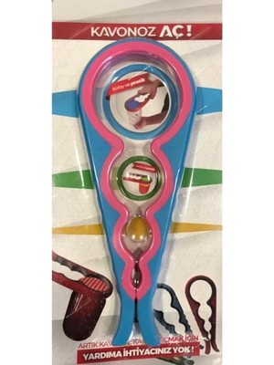 Mikasso Pratik Kavanoz Kapağı Şişe Açacağı / 4 Boğum 8 Kademeli Gri