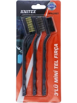 Mikasso Knıtex KTX-2487 3 Lü Mini Tel Fırça