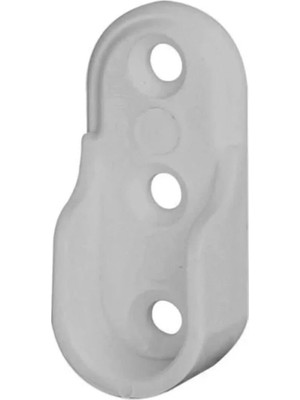 Mikasso Oval Askı Boru Flanşı Plastik 1,5 cm 20 Adet