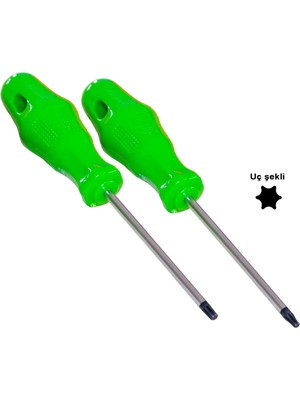 Mikasso Torx T15 T20 Çamaşır Bulaşık Makinesi Fırın Kapağı Sökme 2 'li Tork Tornavida Seti