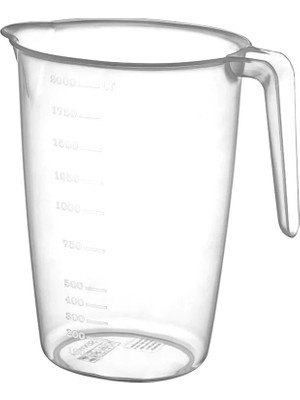 Mikasso Plastik Sürahi | Ölçü Kabı 2 Litre Çok Renkli Regular