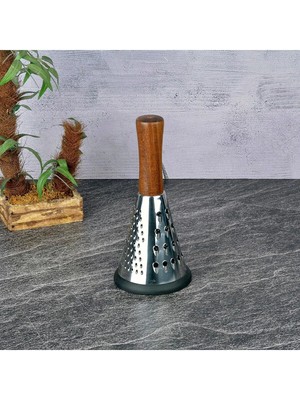 Mikasso Ahşap Saplı Huni Rende 15CM Çelik
