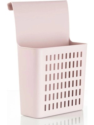 Mikasso Dolap Içi Düzenleyici, Dolap Kapağına Takılan Organizer Deterjanlık Plastik 35 x 26 Pembe Tr