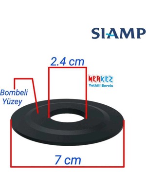 Mikasso Siamp Rezervuar Iç Takım Conta Basmalı Rezervuar Iç Takım Contası Rezervuar Iç Takım 1 Yıl Siyah