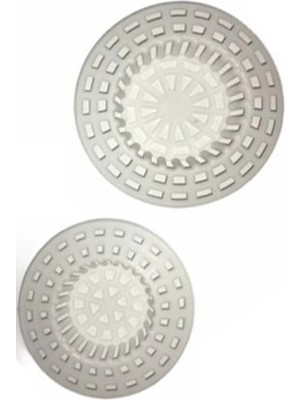 Mikasso Burçin 2'li Evye Lavabo Süzgeci Plastik Küvet Lavoba Süzgeç 1410 Plastik