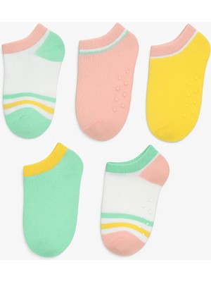 Solde 5'li Renkli Patik Bebek Çorap Seti – Kaydırmaz Tabanlı