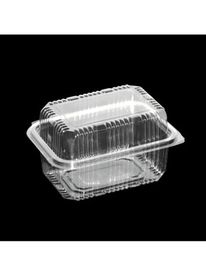 Mikasso Plastik Sızdırmaz 500 gr Peynir Kabı 100' Lü Plastik Gri