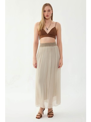 Vitrin Beli Desenli Ipek Etek