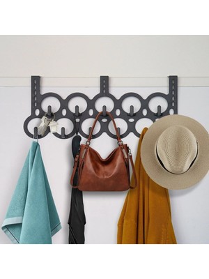 Mikasso Antrasit Gri Cakka Home 11 Kancalı Plastik Kapı Arkası Askılık Antrasit Gri Plastik Gri Tr