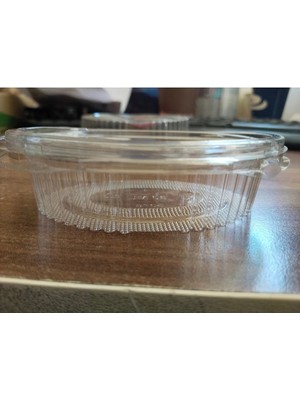 Mikasso 80 cc Oval Sos ve Kemik Suyu Kapı 100 Adet Şeffaf 9 x 11 100'LÜ Plastik Kap Kapaklı Et Suyu Pano ve