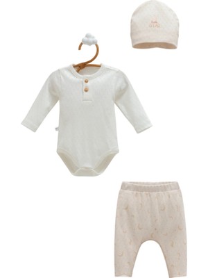 Caramell Body Patiksiz Pantolon Şapka Takım 1557