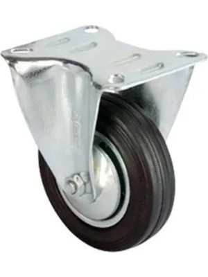 Mikasso Servis Tekeri Tablalı Siyah Sabit Çap 80 mm