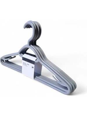 Mikasso 6 Lı Kıyafet Elbise Pantolon Mont Askısı G406 FMA004064 Plastik Gri Tr