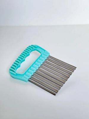 Mikasso Rende Patates Dilimleyici Meyve Dilimleme Kesme Rendesi - Su Yeşili Çelik