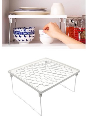 Mikasso 1 Adet Dolap Içi Düzenleyici Raf Organizers Dayanıklı Bardak Rafı A Kalite Düzenleme Rafı Plastik Be