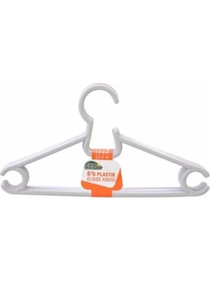 Mikasso 12 Adet Decobella Beyaz Plastik Çocuk Elbise Askısı - Bebek Kıyafet Askı Plastik Beyaz Tr