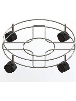 Mikasso Damacana Tüp Saksı Altlığı 4 Tekerlekli Taşıma Aparatı Tüpçek