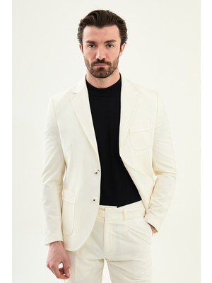 MCR Düz Slim Fit Mono Yaka Torba Cep Erkek Ceket