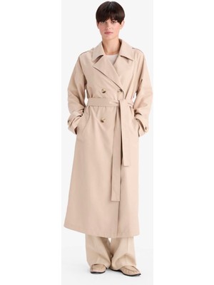 Defacto Su Geçirmez Relax Fıt Bej Kadın Trençkot G0742AX/BG501