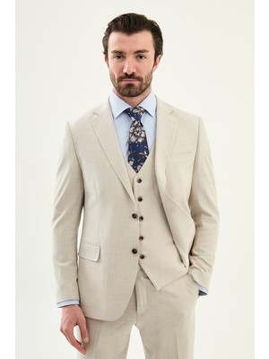 MCR Düz Slim Fit Mono Yaka Erkek Takım Elbise