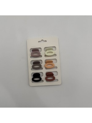 Mare Accessories Oval Formlu Mini Mandal Toka 6’lı Set