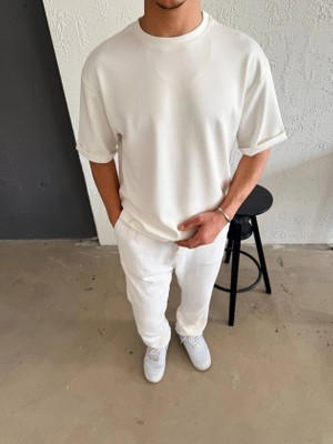 Defy Moda Erkek Duble Kol Basic Tişört