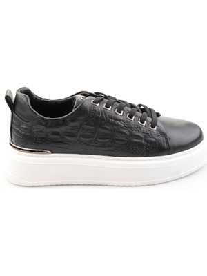 Bambi Kahve Hakiki Deri Erkek Sneaker E01398071043