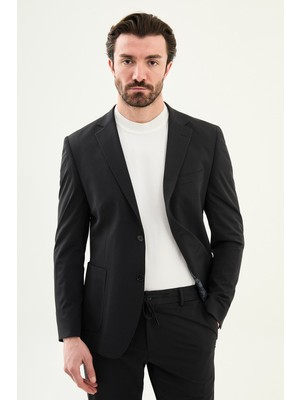 MCR Desenli Slim Fit Mono Yaka Torba Cep Pantolonu İpli Erkek Takım Elbise
