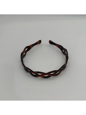 Mare Accessories Örgü Desenli Siyah Taç