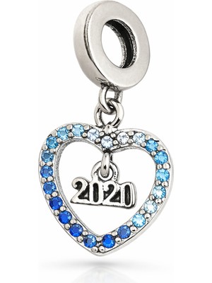 Defne Silver Sallantılı Kalp 2020 Charm
