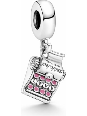 Defne Silver Daktilo Charm