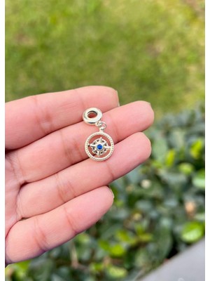 Defne Silver Pusula Charm