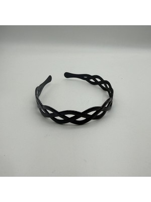 Mare Accessories Örgü Desenli Siyah Taç