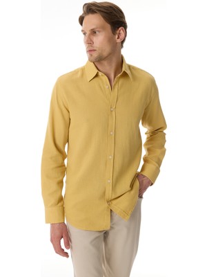 Regular Fıt Casual Uzun Kollu Gömlek